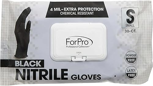 Miniatura 15 de ForPro Disposable Nitrile Gloves, Chemical Resistant, Powder-Free, Latex-Free, Non-Sterile, Food Safe, 4 Mil