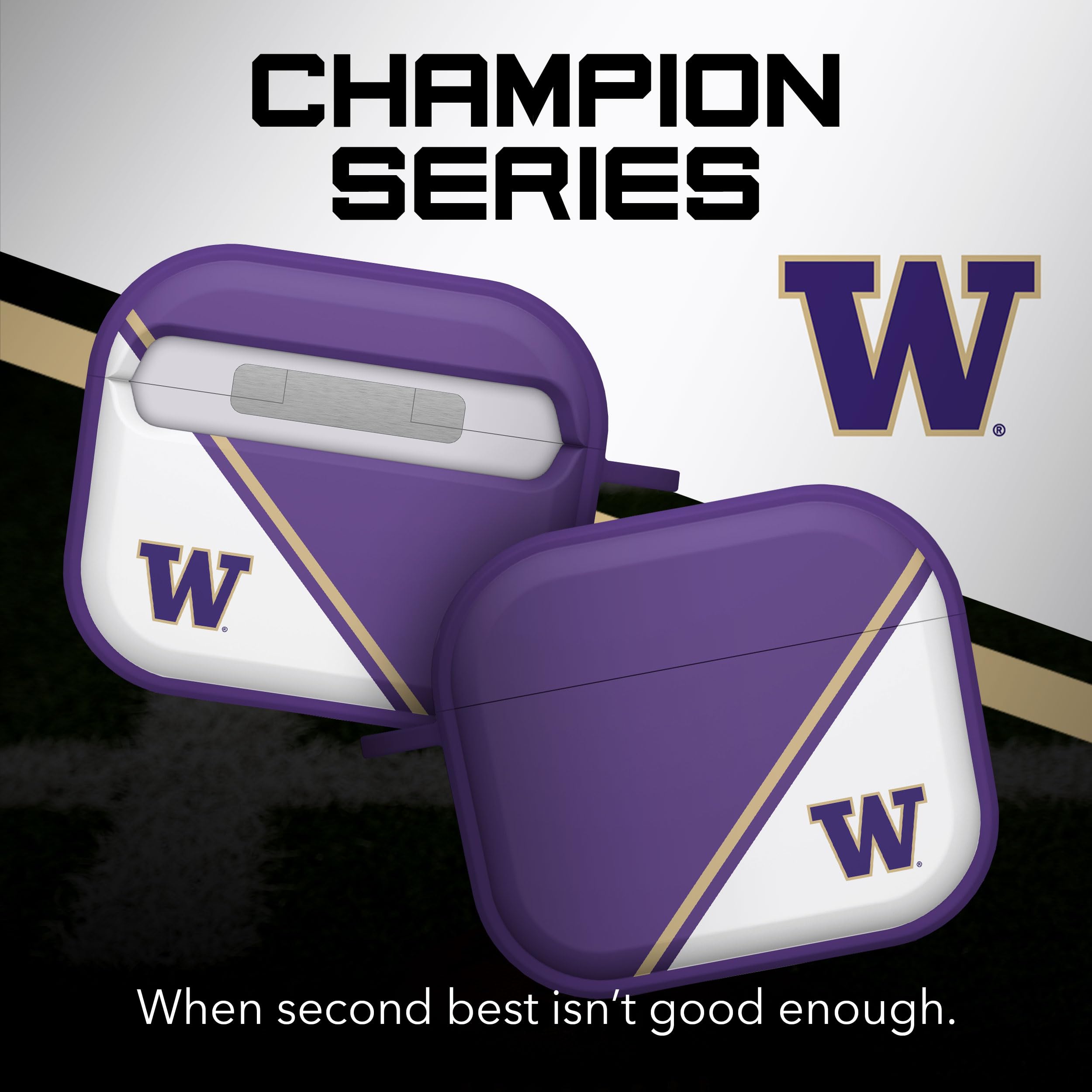 Affinity Bands Washington Huskies Champion Series HDX Case Cover Compatible with Apple AirPods Generation 3