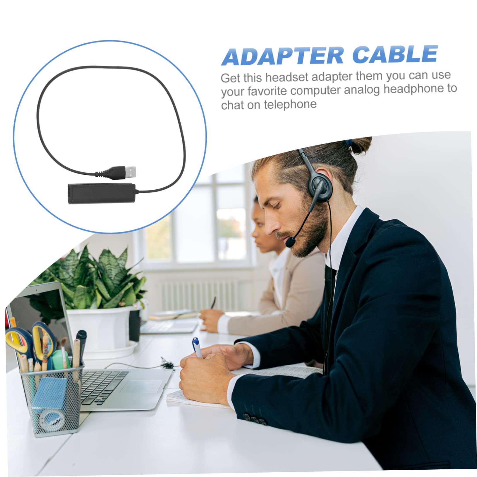 Artibetter 3stücke USB USB Adapterkabel Für Headsets Kompatibel Mit Laptops Und Pcs Hochwertige Verarbeitung Für Homeoffice-nutzung Praktisches Laptop-zubehör Für Telefon-headsets