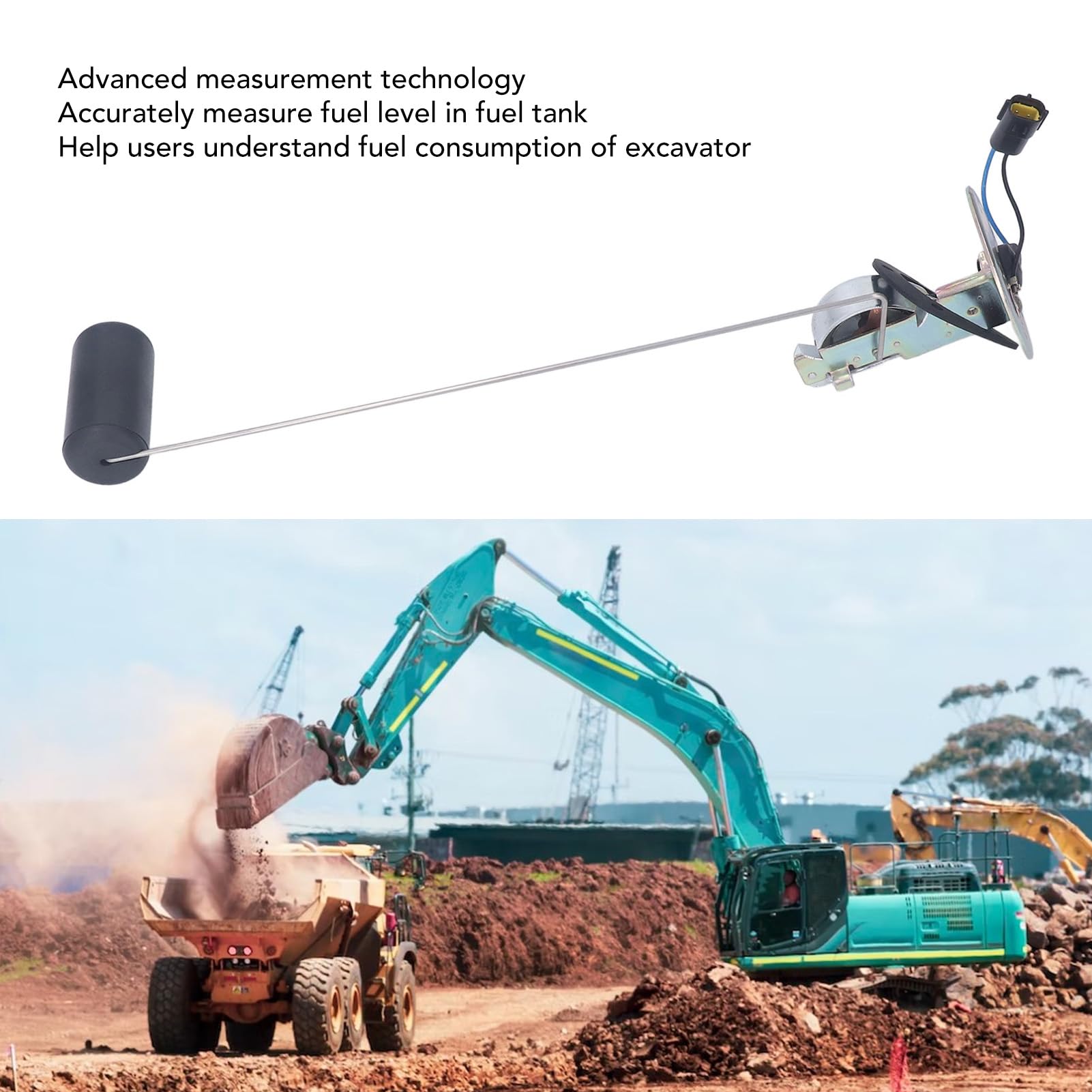 Sensore Galleggiante del Serbatoio del Carburante per Escavatore per Kobelco SK200 8 SK210 8 SK330 8 Monitoraggio Accurato in Tempo Reale, Materiali Durevoli