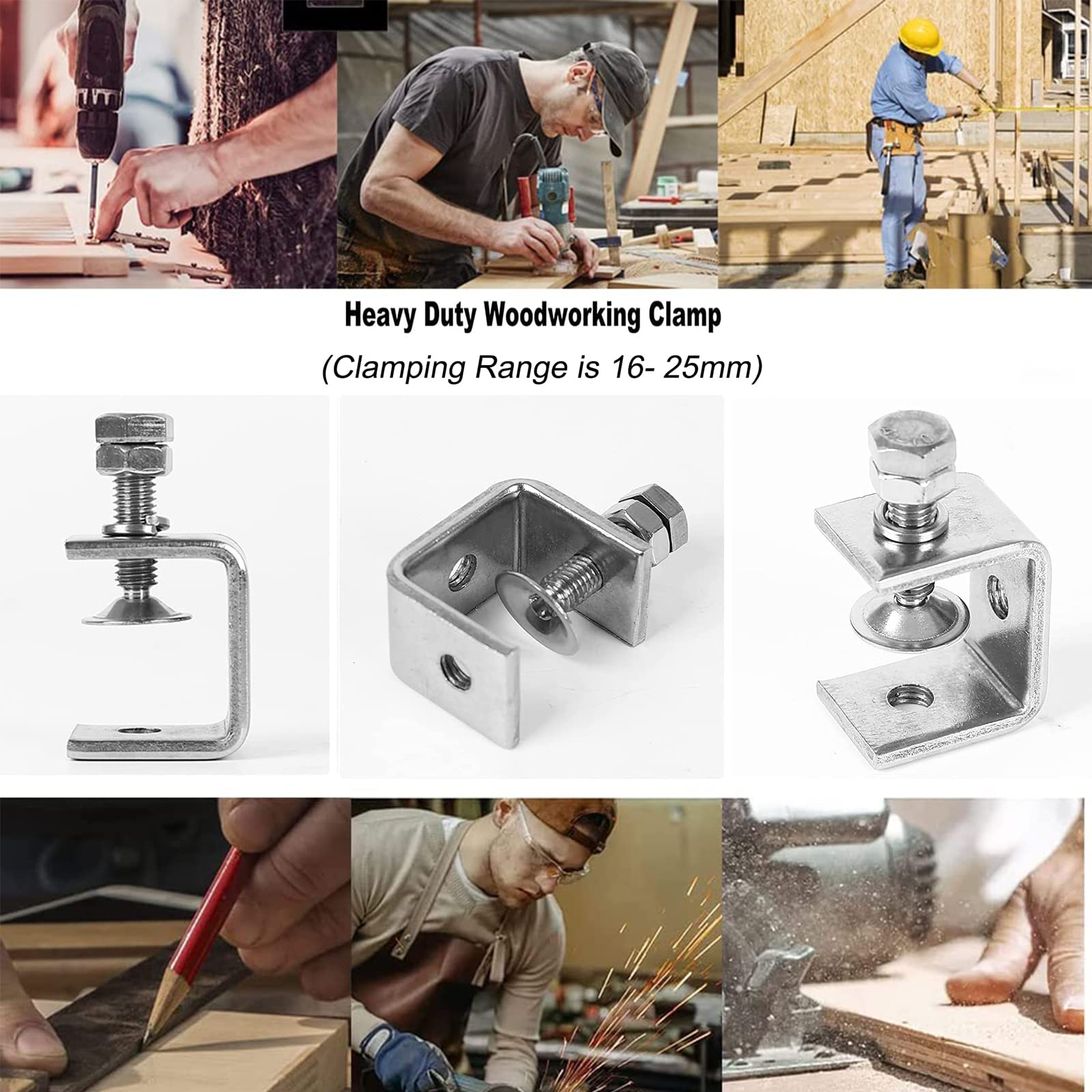 Lot De 30 Pinces De Fixation à Ressort En Acier Inoxydable Pour