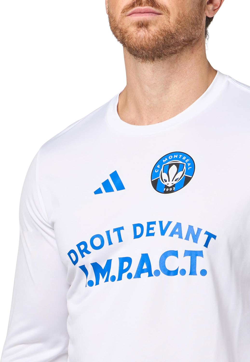 adidas Men's Cf Montreal Pre-Game Long Sleeve T-Shirt