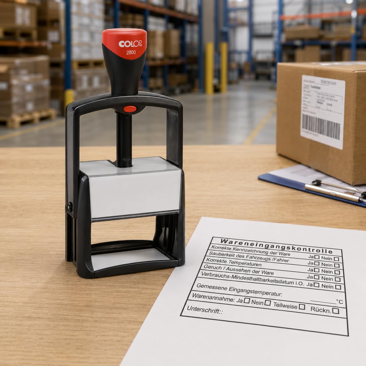 Wareneingangskontrollstempel HACCP Stempel – Prüfstempel für Lebensmittel, Wareneingang, Lager, QS und Qualitätskontrolle in verschiedenen Varianten (Lebensmittel allgemein)