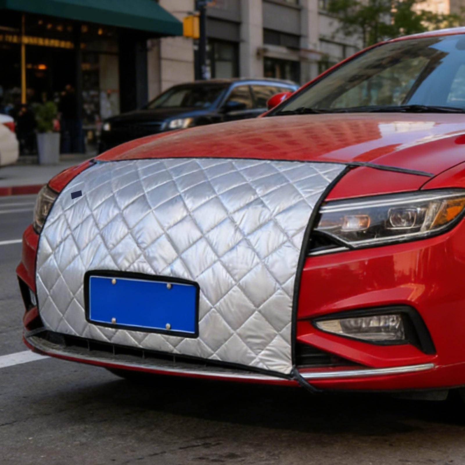 Car Grille Cover Winter Windproof Universal | Front Grille Protector for SUV, RV, Truck, Van, Prevents Stones, Dirt, Leaves from Damaging Engine, Ideal for Garage, Outdoor Parking, Automobile Care
