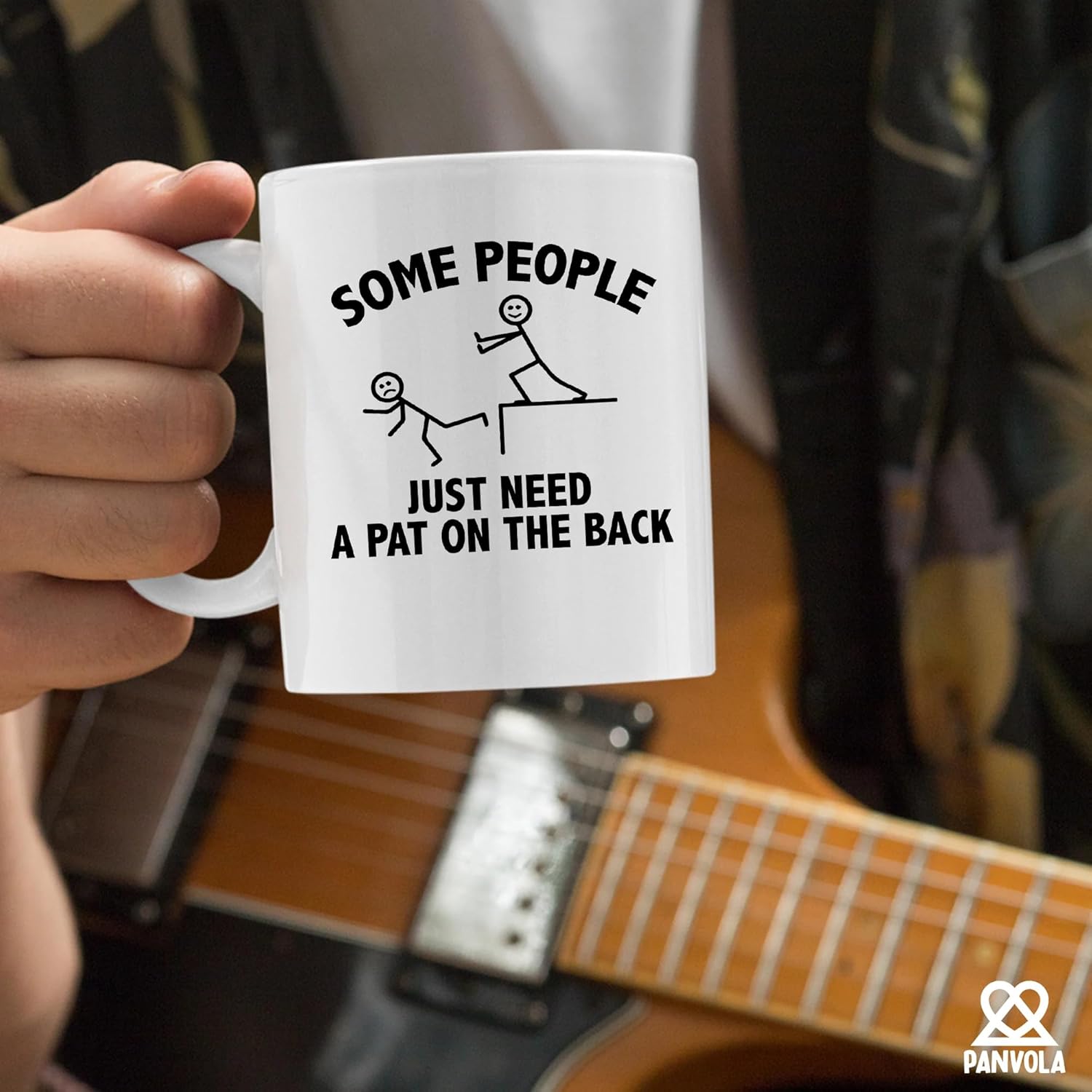 Some People Just Need A Pat On The Back Funny Sarcastic Gifts For Friends Coworkers Brothers Sisters Classmates Sarcasm Mugs Funny Ceramic Mug 11 oz White - Image 6