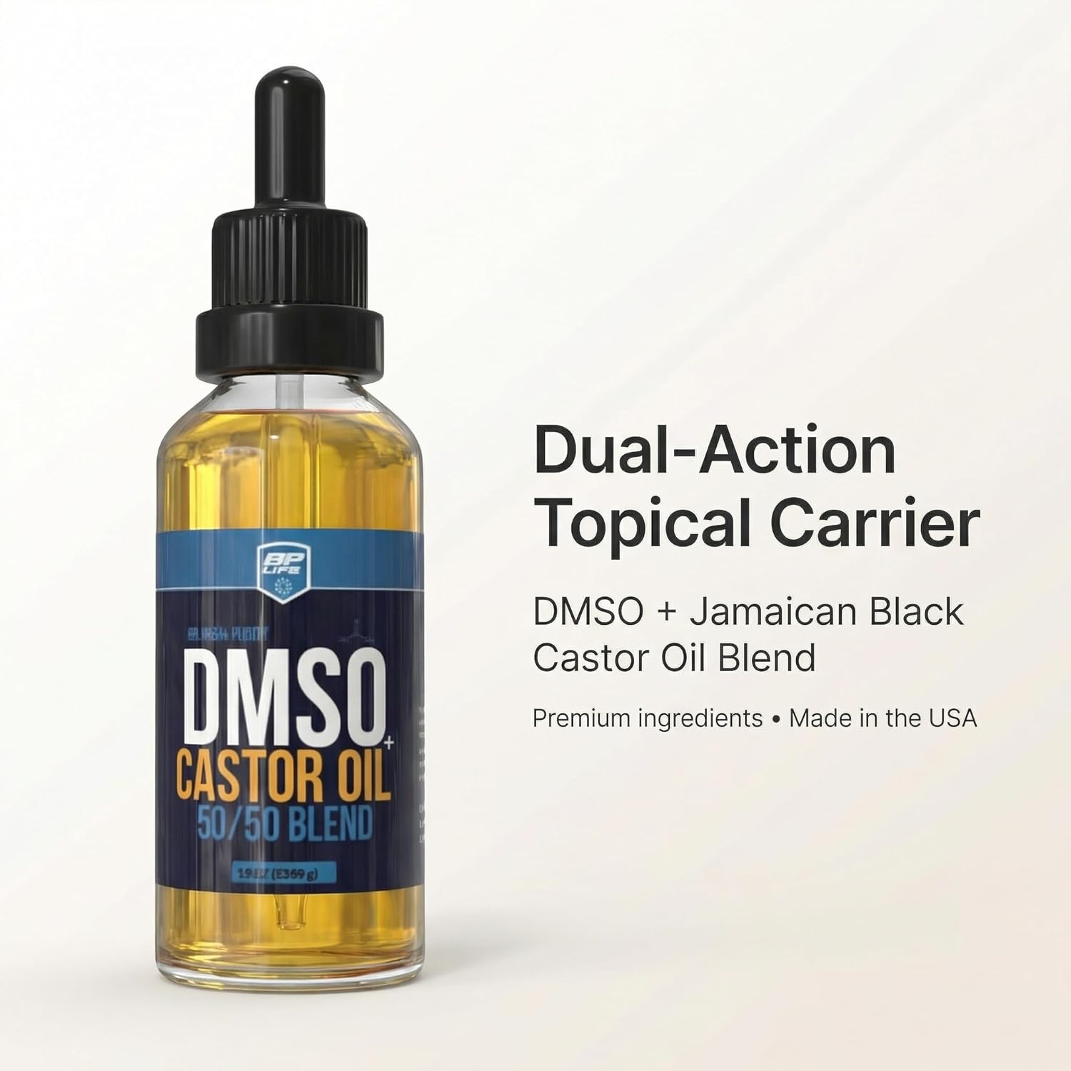 DMSO + Castor Oil Blend – Dual-Action Topical Carrier (2oz Dropper)