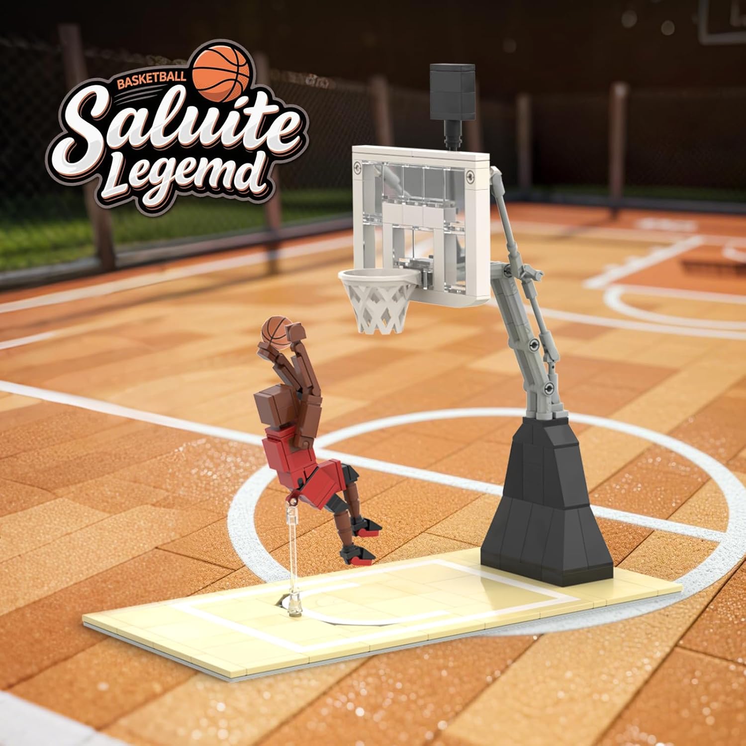 Sports Basketball Star Building Blocks Set - 187 PCS Creative DIY Sports Star Toy for Kids & Adults, Perfect for Collectors, Display Compatible with Major Brands
