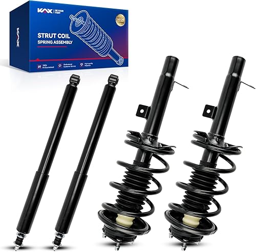 Vista 46 de KAX Puntales delanteros rápidos para 4Runner 2003-2023, Tacoma 2005-2015, FJ Cruiser 2007-2014 Conjunto completo de puntales con resorte helicoidal