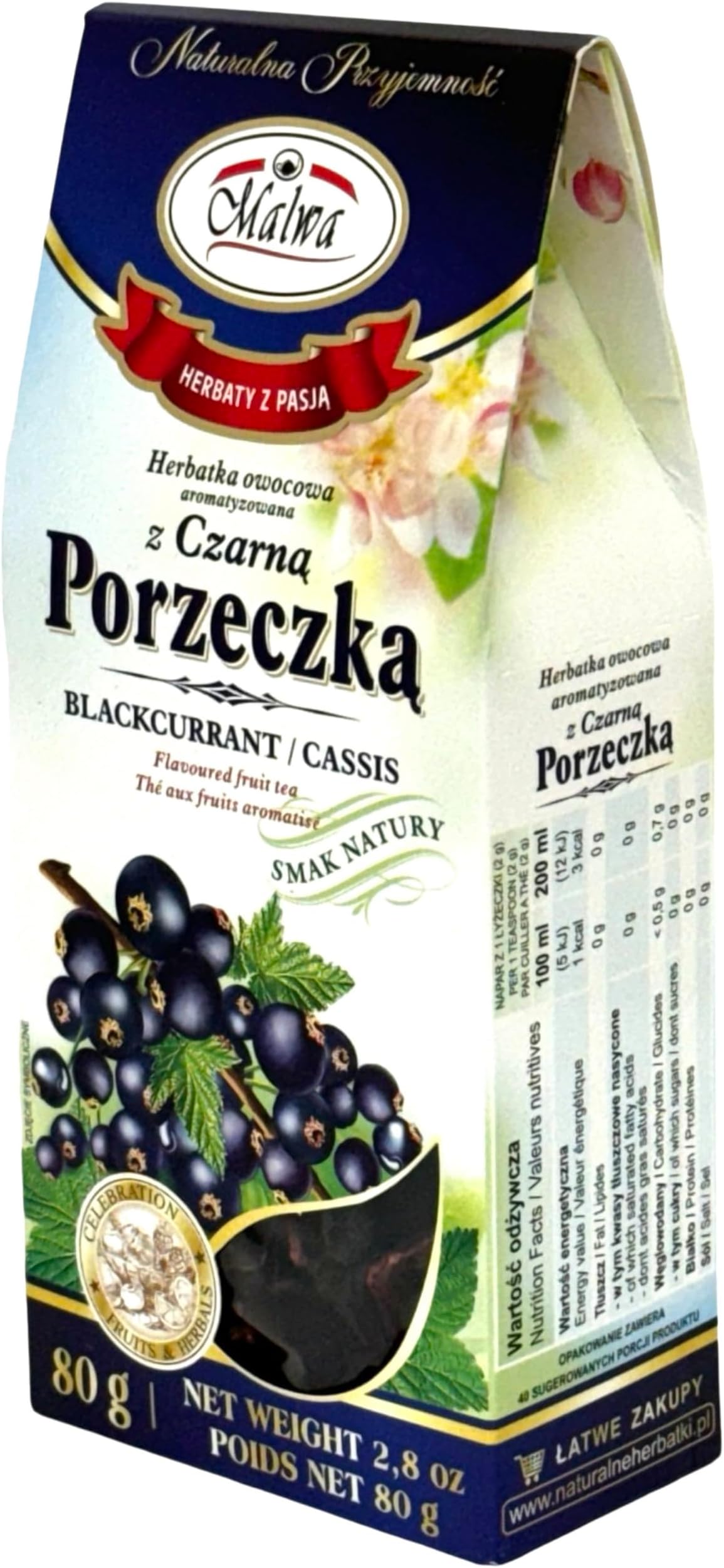 Black Currant Fruit Tea 80g (1 pack)