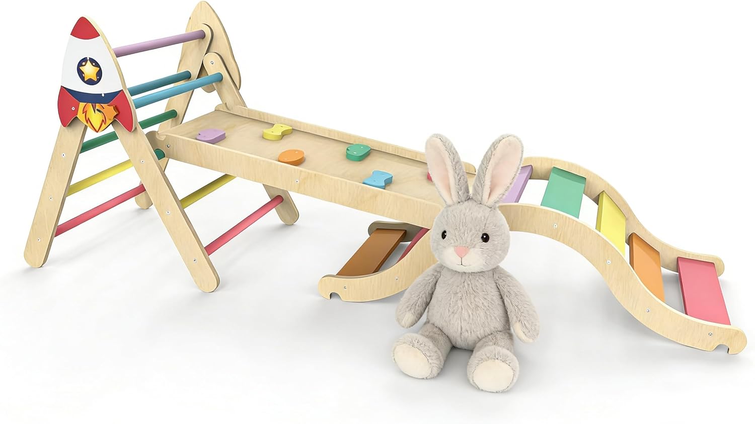 Pikler Triangle Set with Cushion DXH33K