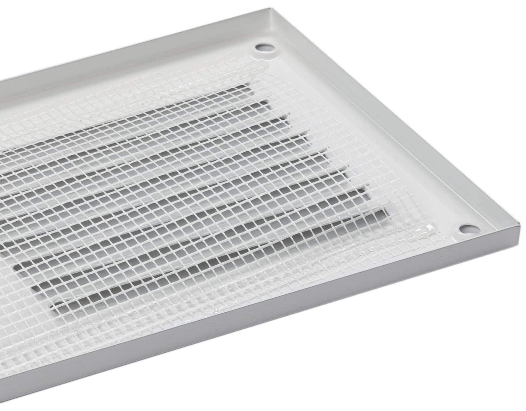 Griglia Di Ventilazione 400x300mm In Metallo Bianco | Con Rete Anti Insetti | Per Interno/Esterno - Foto 10