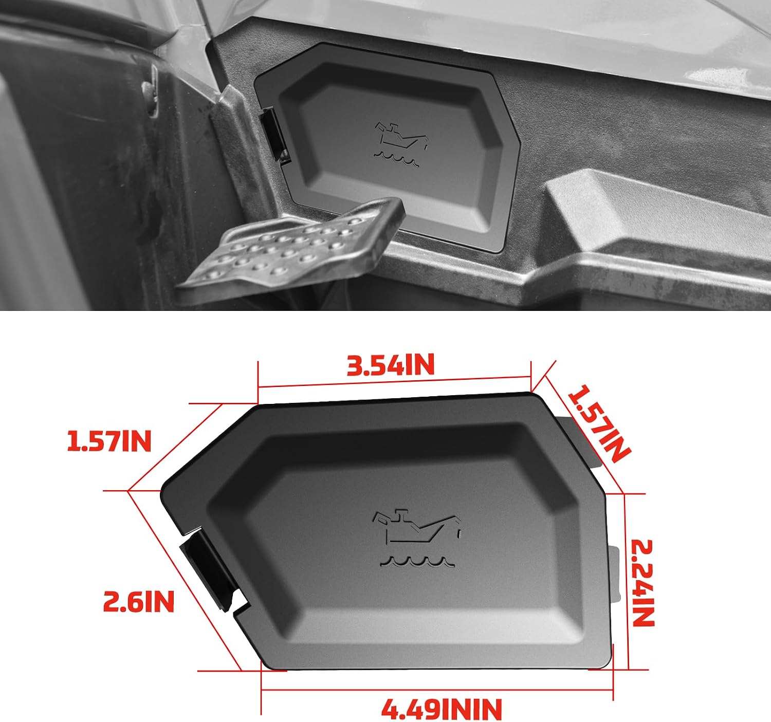 Access Panel Right Side Access Cover Cap Foil Assembly Compatible with Polaris Sportsman 570 450 2018-2026 Accessories, OEM Replacement #2637041-070