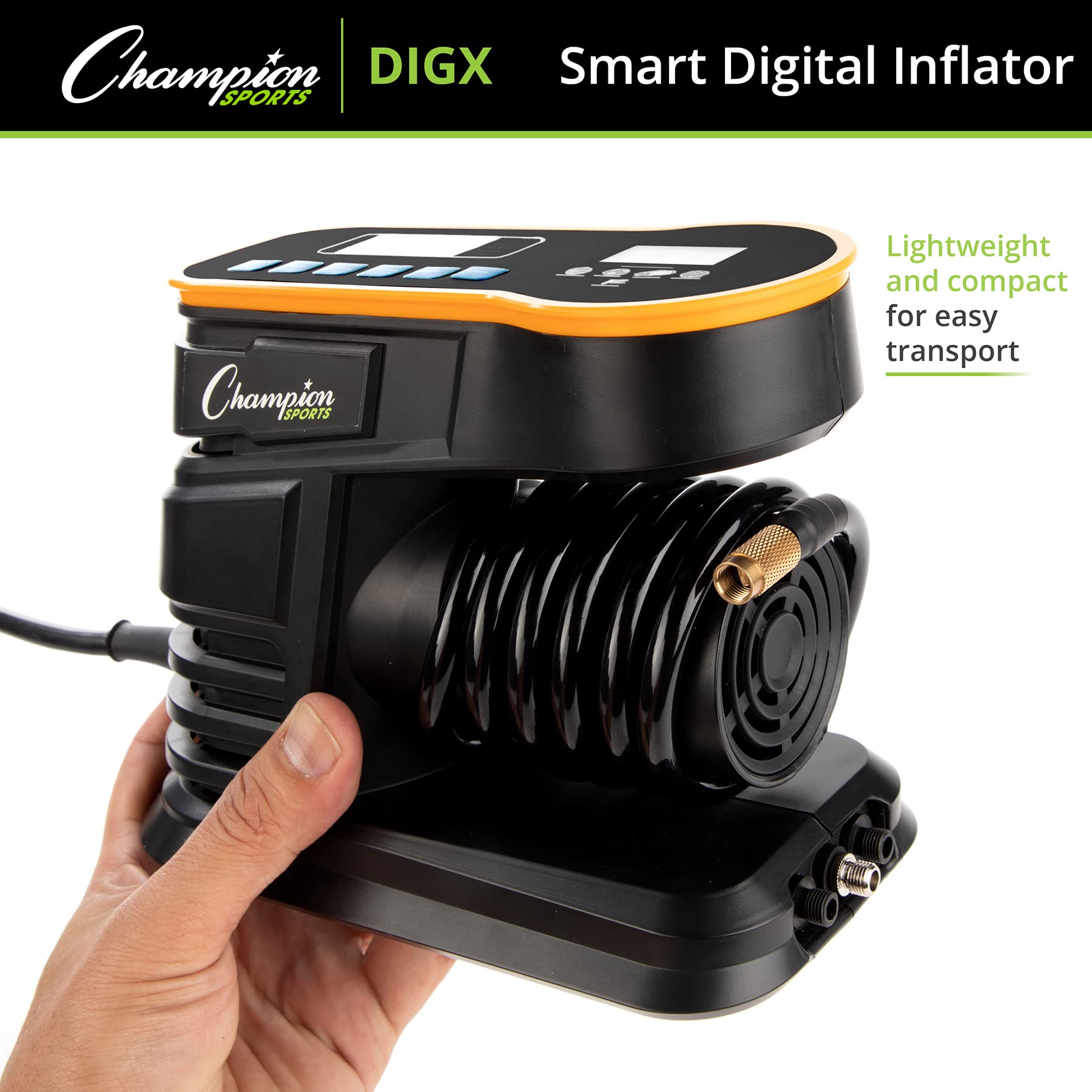 Champion Sports - Compresor eléctrico de Bomba de Aire para inflado, múltiples diseños y características