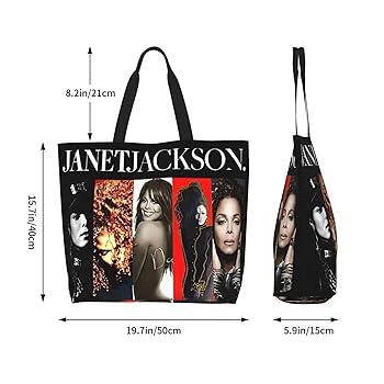 ミュージシャン CDL Canvas Tote Bag SMALL - Black Amazon.com: TRFSDSZ Janet Musics Jackson Women's Tote Bag