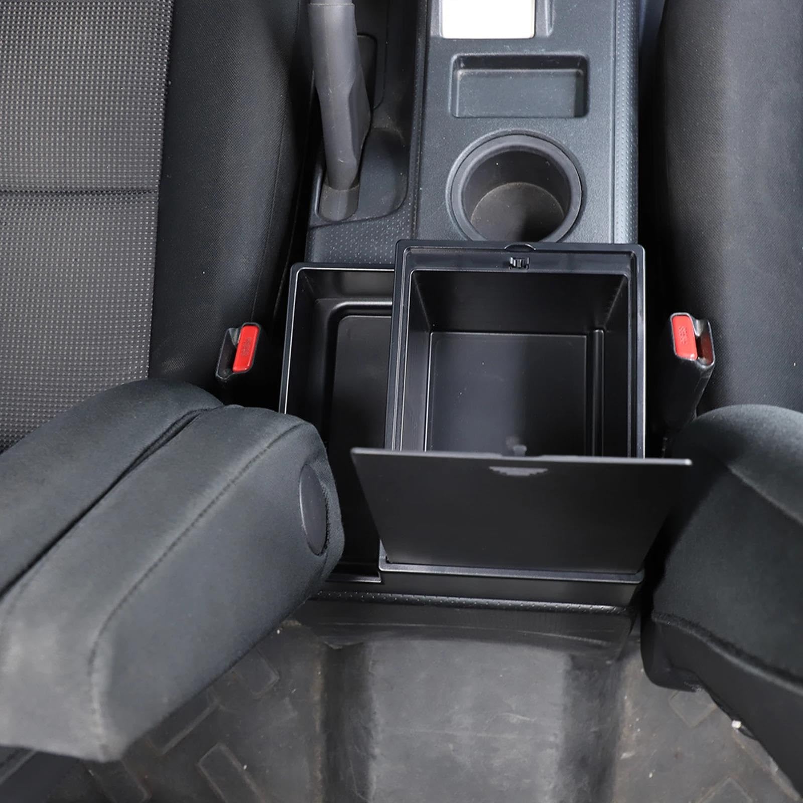 Linea di Protezione AntiGraffio in ABS Nero,bracciolo della Console Centrale rialzato,vano portaoggetti per Toyota FJ Cruiser 2007-2021,Accessori per l'organizzazione dell'auto.