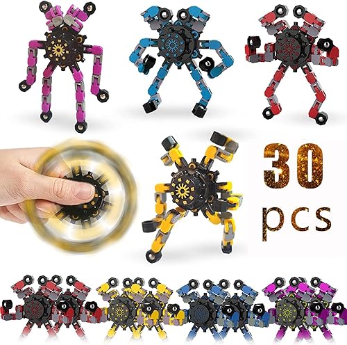 Fidget Spinners, robot deformable para hacer tú mismo, juguete giratorio de descompresión, juguetes mecánicos creativos deformables, juguete