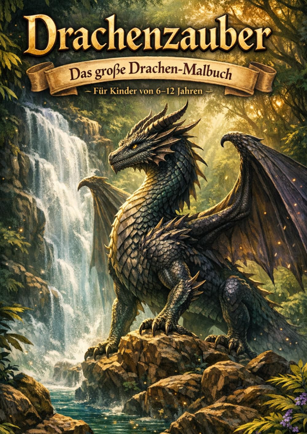 Drachenzauber: Malbuch - Für Kinder von 7 bis 12 Jahren (Abenteuer zum Ausmalen)