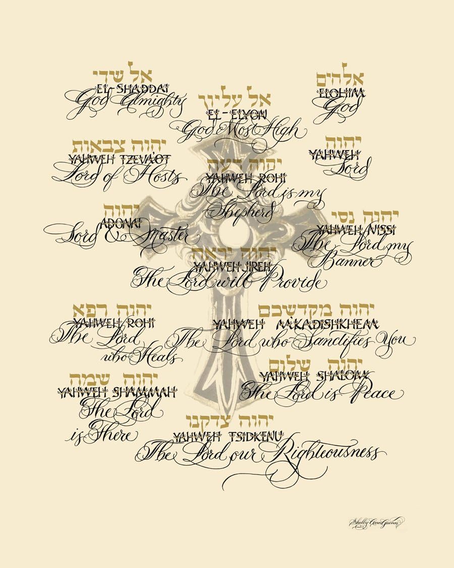 Hand lettered Hebrew, Copperplate, and Drawn Versals Black