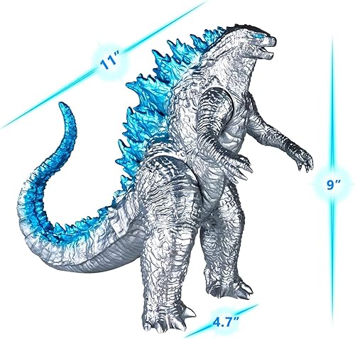 Miniatura 2 de JAYKENIXO Nueva figura de acción de la película de dragón plateado, juguete de monstruo dragón, tamaño 7 pulgadas, bolsa de transporte incluida