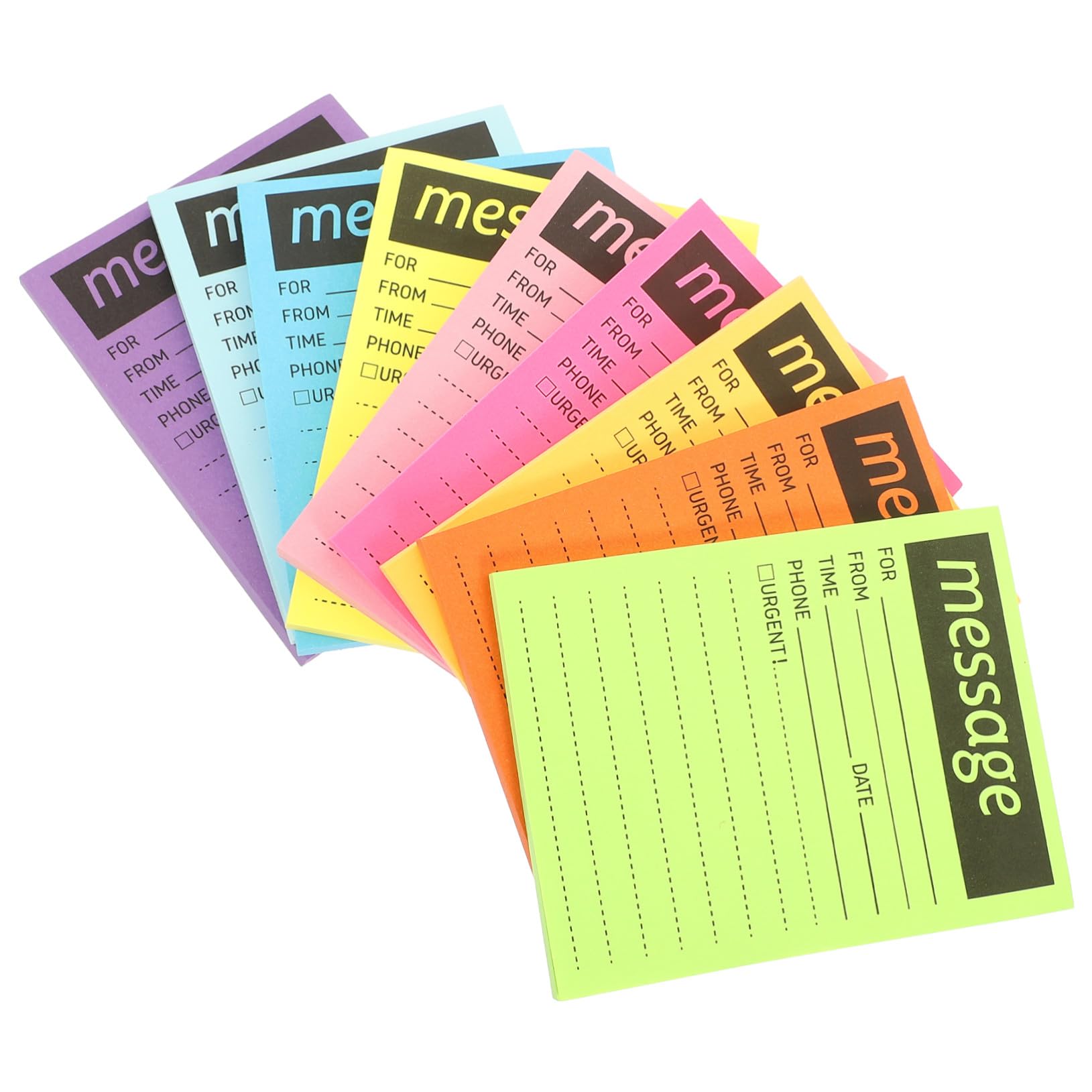 Angoily 5 Pezzi Blocco Note Memo Autoadesivo Colori Fluorescenti per Facile Usare e Portatile