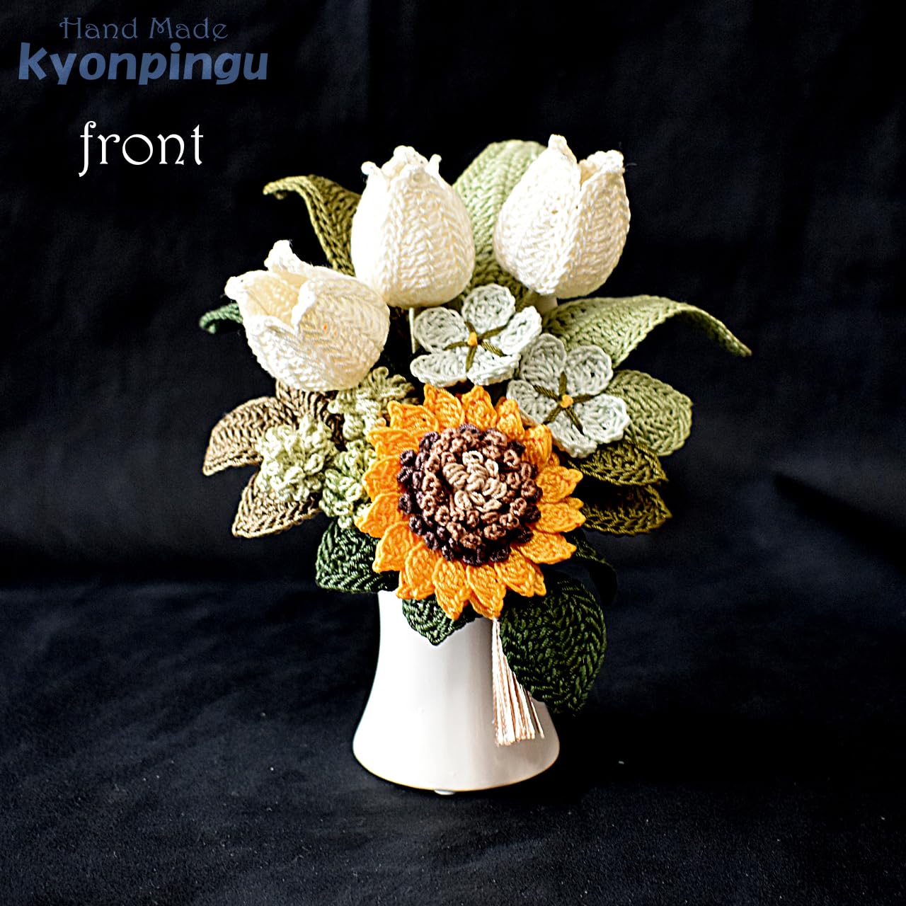 Amazon.co.jp: 《編み花》仏花（枯れないお花シリーズ） フラワー