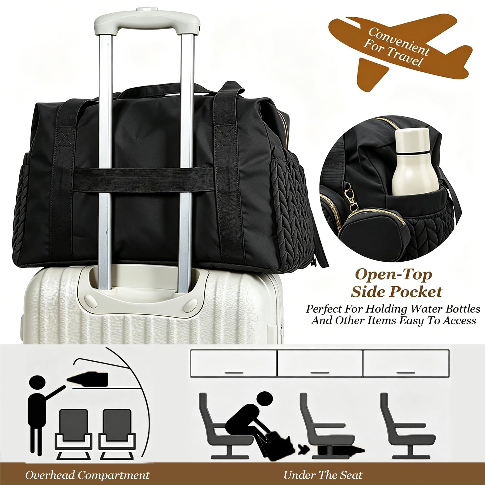 Sac à langer multifonctionnel avec étui à tétine, grande capacité, pour maternité et bébé, voyage, sac à langer, plage