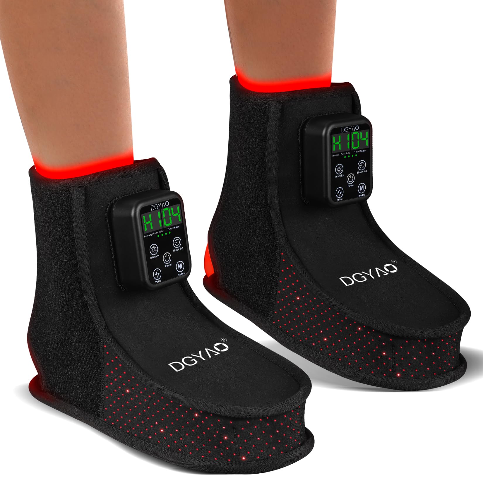 Dialudon Rechargeable Red Light Therapy Feet Ankle 2-Pack