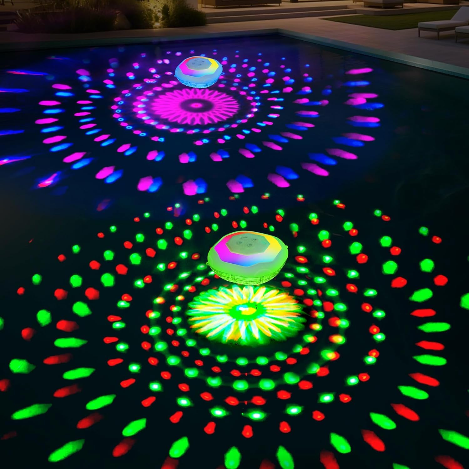 Niceput Floating Pool Lights, Pool Light That Float IP68 Waterproof, Color Changing Swimming Pool Lighting,Pool Floating Light for Inground Above Ground Pools-1PC