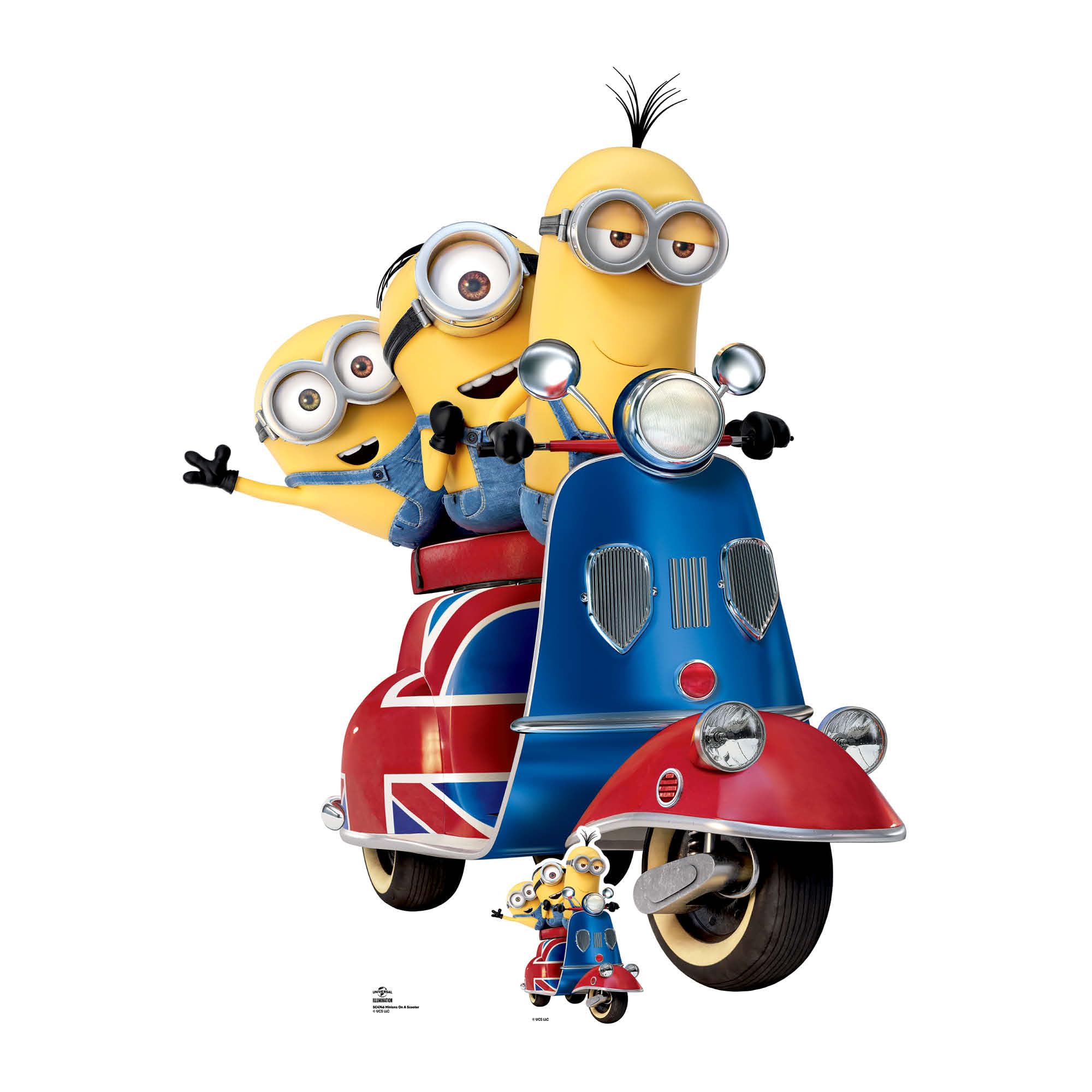 Minions sur Trottinette Découpe Carton Star Cutouts SC4746 de 121 cm