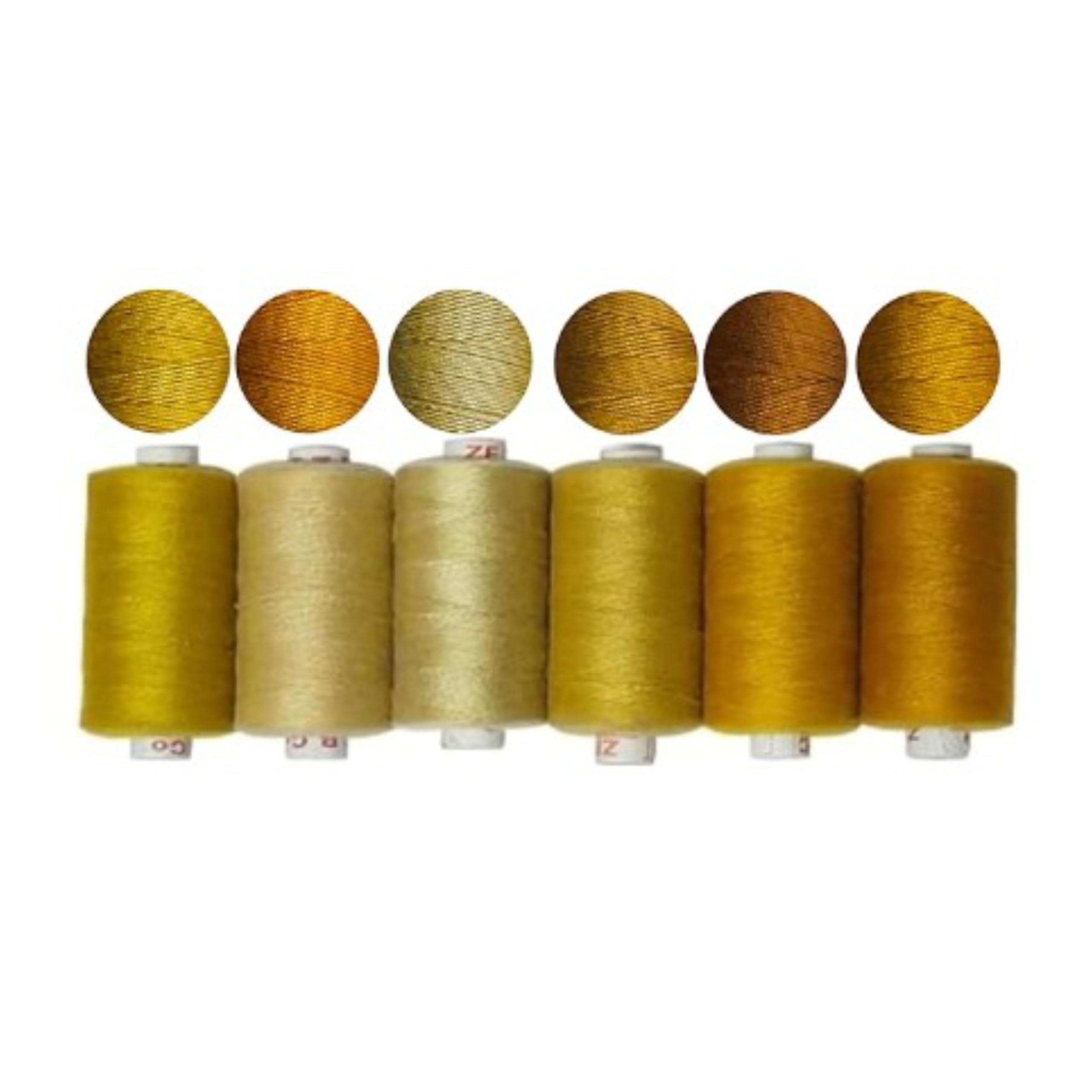 Jeans Repair Thread for Sewing Leather, Jeans, Upholstery, Bag, Purse, etc. Heavy-Duty high tensile, 3 ply 400 MTR Each Roll (Combo Pack 6 Pcs)-image-44