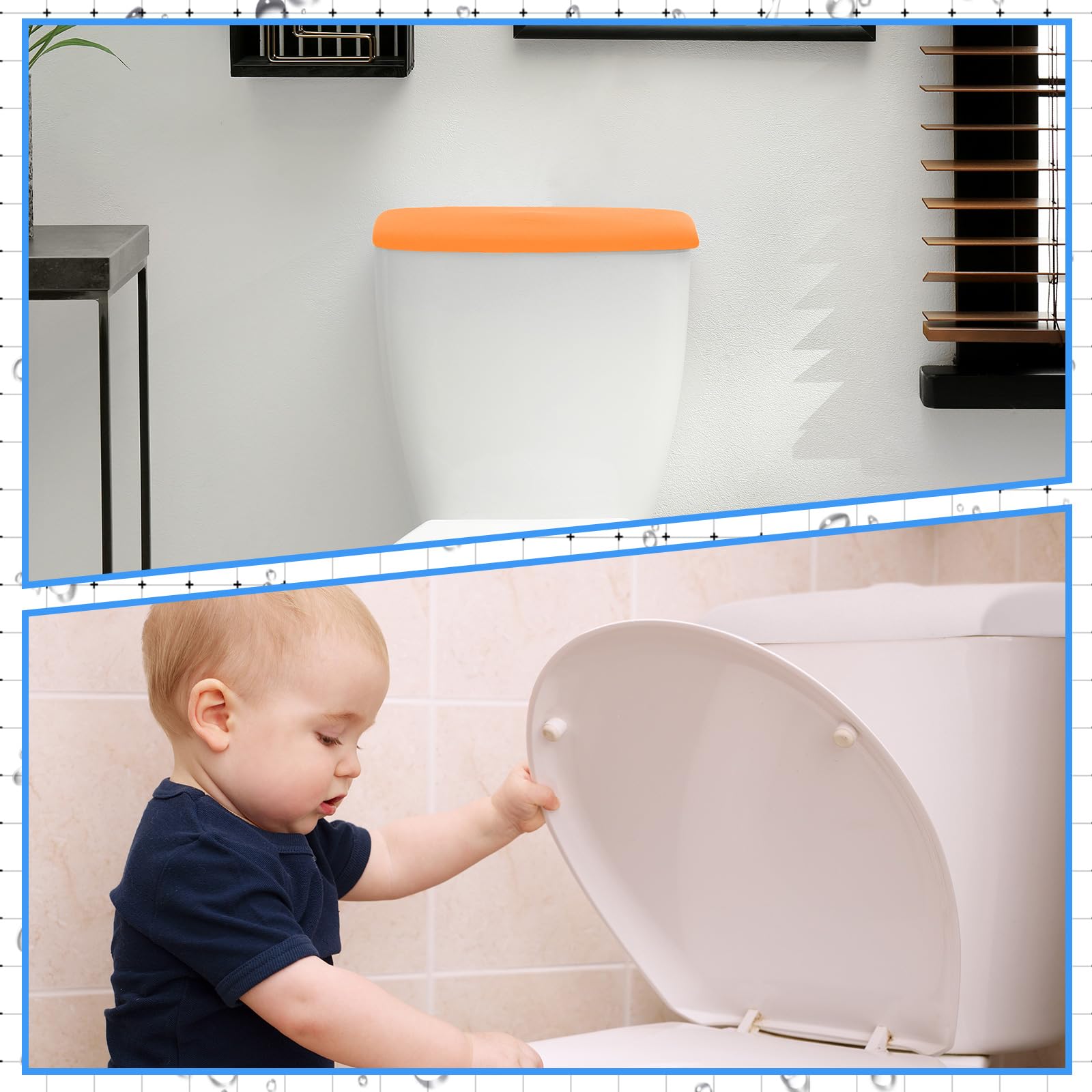 Amazon｜Hoolerry トイレタンク蓋カバー ユニバーサル トイレタンクの