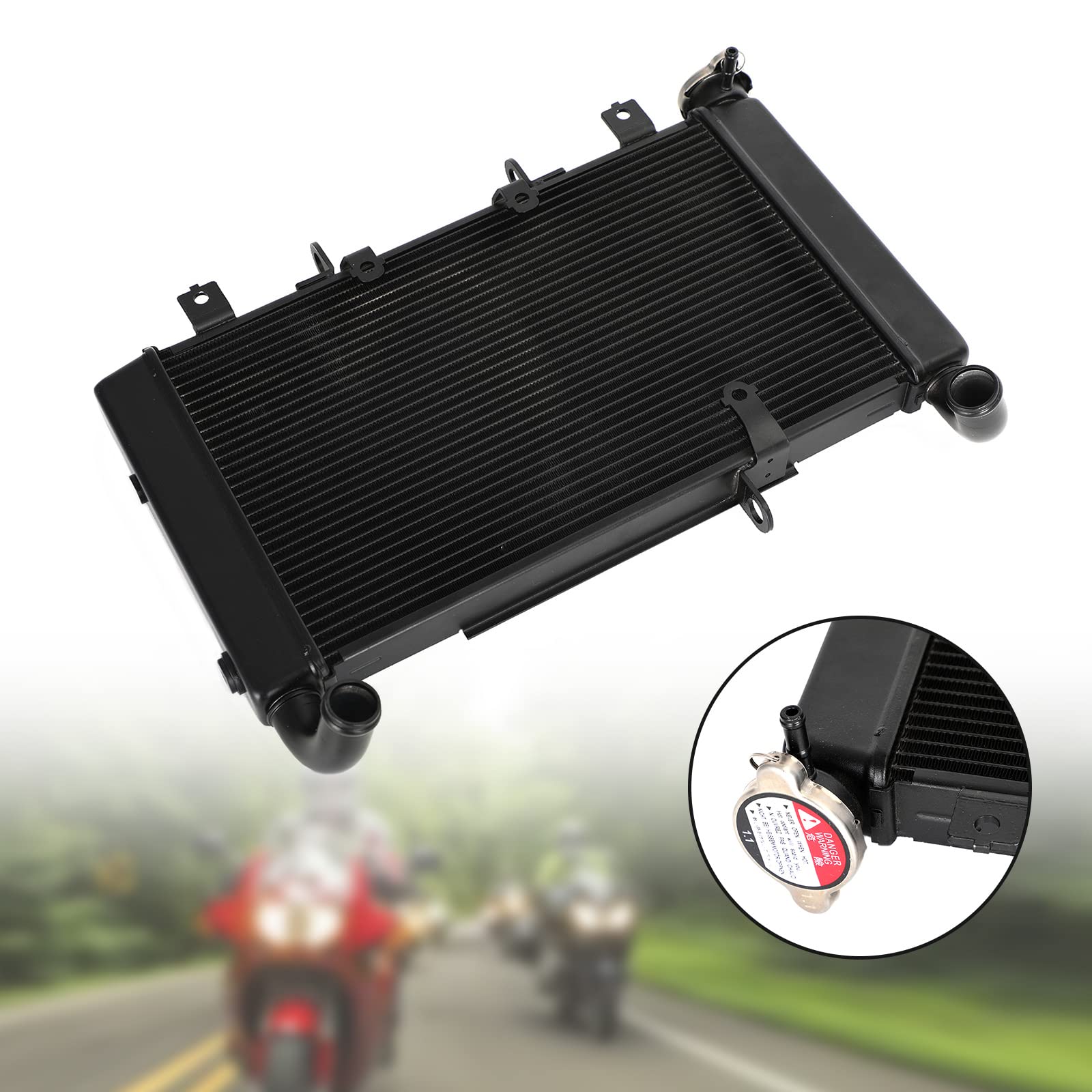 Aluminum Radiator Cooler Cooling Apto para Honda CB CBR 650 R 650R 2018-2023