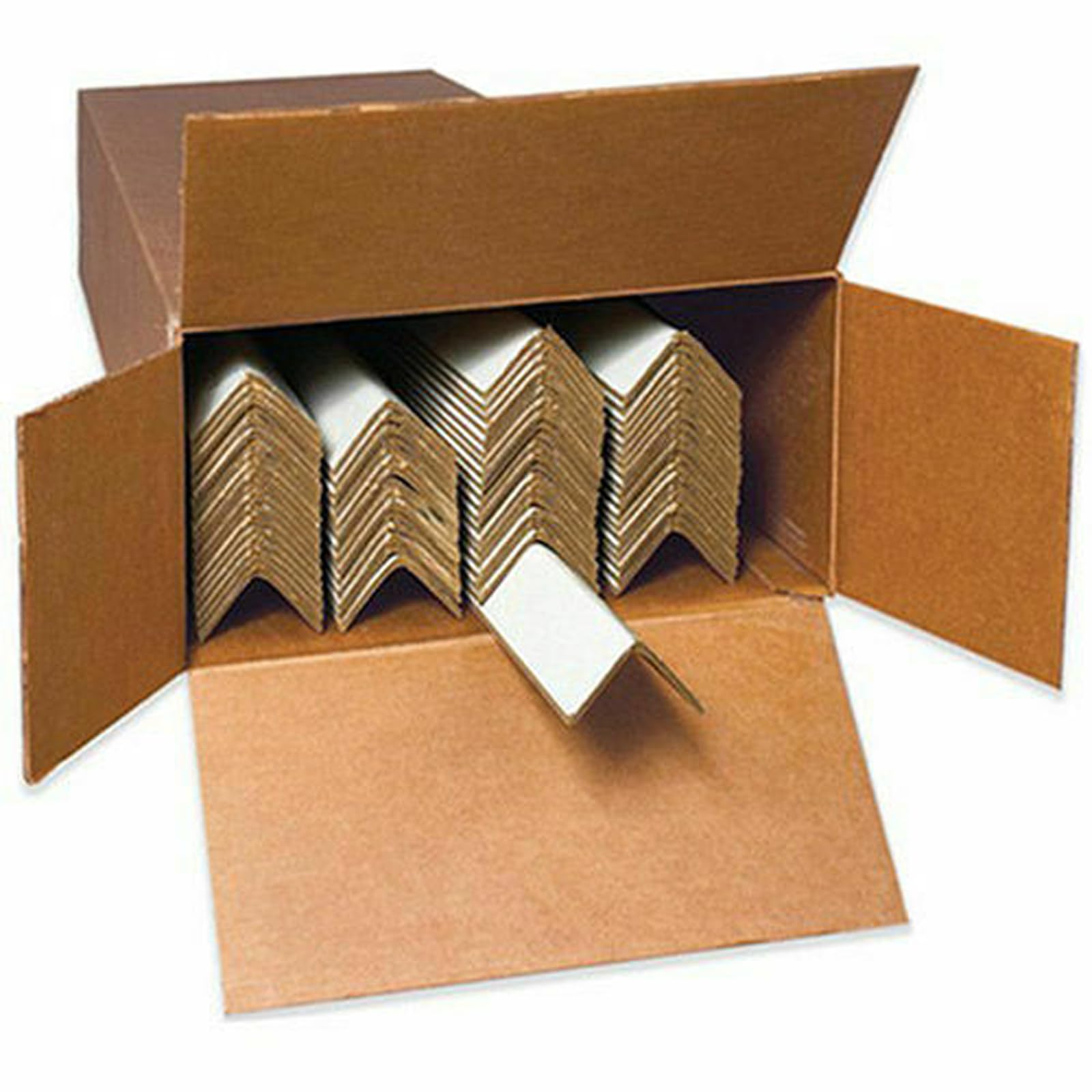 Imballaggi Point - Angle de cerclage en carton 100 mm, angle 35 x 35 mm, épaisseur 3 mm. Protège cerclage et bords boîtes. Pour cerclage manuel/automatique. Recyclable et robuste. Lot 500