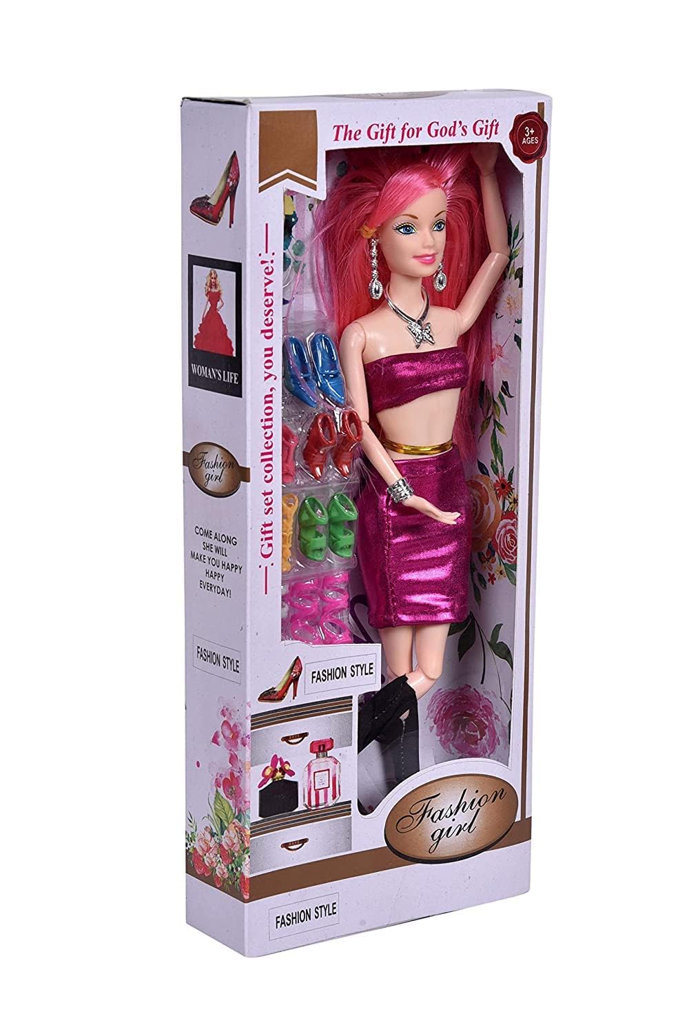 FLIPBOAT Girl Flexible Stylish and Beautiful Doll with Shoes (Multicolor) (B083V3PJ12) Amazon Price History, Amazon Price Tracker