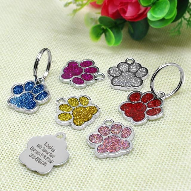 Foto 5 de 7 de Collar con colgante de gato para gato etiqueta de identificación personalizada kitty nombre de gato…