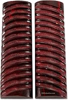 Vista 33 de Báscula de mango de cuerno de búfalo (parte superior plana) - (rojo vino) - (4.50 x 1.25 x 0.25)