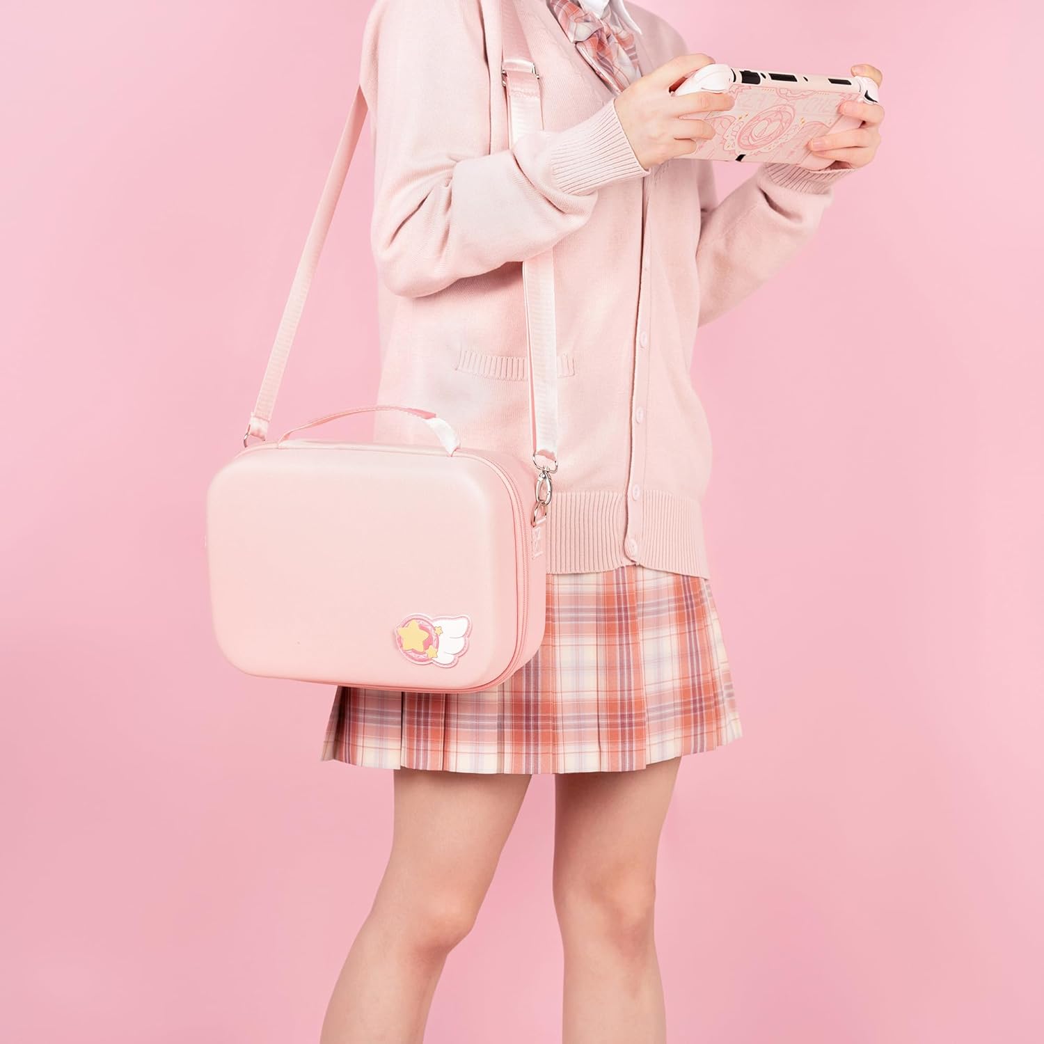 GeekShare Switch Carrying Case Large Travel Case for Switch/OLED with 16 Game-Card Slots for Switch Console, Pro Controller, Dock and Accessories - Star Wings Series - Image 7