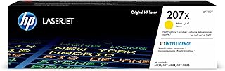 HP 207X W2212X, Amarillo, Cartucho Tóner de Alta Capacidad Original, de 2.450 páginas, para impresoras HP Color LaserJet Pro MFP M282nw, MFP M283fdn, MFP M283fdw, M255dw y M255nw
