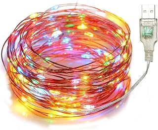 10 Meter 100 LED MultiColor Copper String LED Lights RGBY USB Powered Fairy Lights for Diwali Christmas Indoor Outdoor Dec Price In India