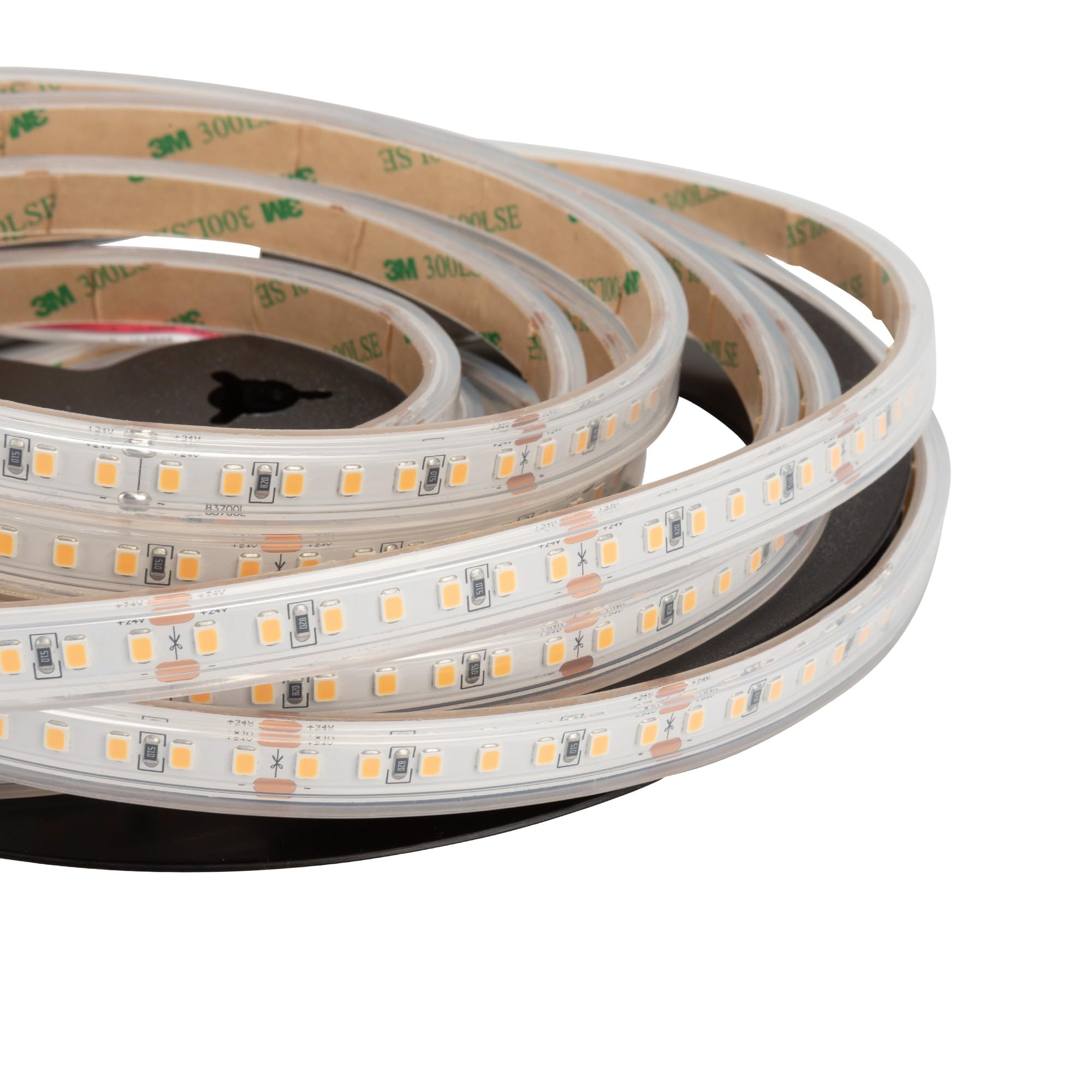 Bande LED 2835 Ambre (1800 K) IRC 92 84 W 5 mètres 24 V IP67