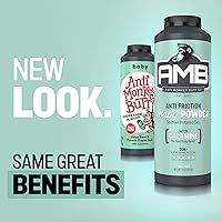 Vista 4 de Anti Monkey Butt Polvo para bebé con calamina, sarpullido del pañal sin talco y alivio antirozaduras, fórmula de almidón de maíz para protección