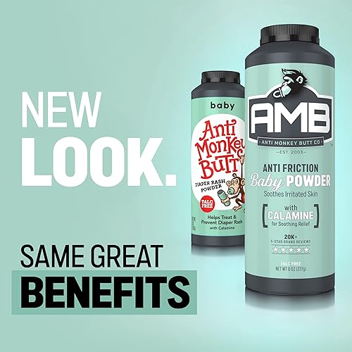 Miniatura 4 de Anti Monkey Butt Polvo para bebés, polvo de almidón de maíz sin talco para la prevención de erupciones de pañales, fórmula hipoalergénica y de