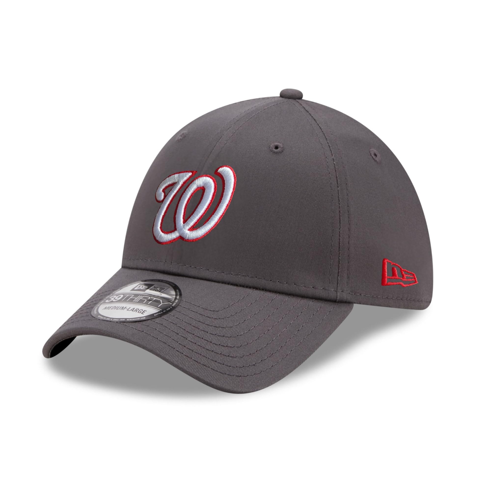 New Era Washington Nationals MLB Graphene Grey 39Thirty Stretch Cap