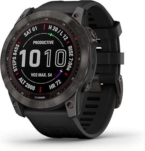 Miniatura 30 de Garmin Fenix 7S - Reloj inteligente de aventura de tamaño más pequeño, reloj resistente al aire libre con GPS, pantalla táctil, características
