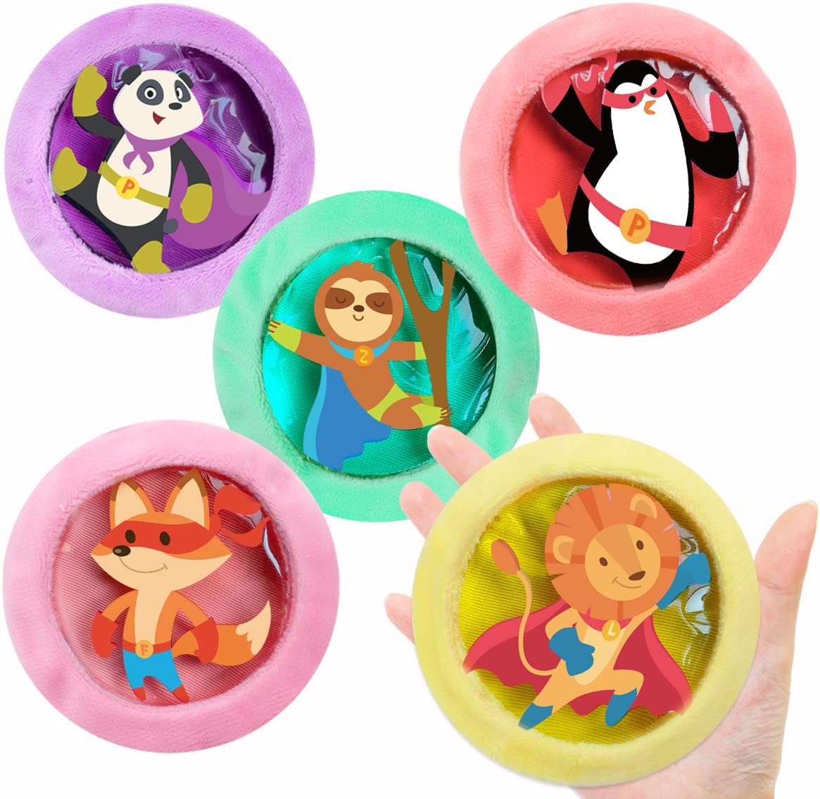 Boo Boo Ice Packs for Kids Injuries, Kids Ice Pack Wit, Gel Cold Pack, Toddler Ice Pack with Soft Cover Baby, Kid's Pain Relief, Fever, Wisdom Teeth, First Aid, Head, Neck, Arms, Legs Injuries (5PCS)