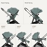 Mompush Wiz Poussette 2 en 1 avec mode Pramette pour nourrisson, Pliage à une main, Poussette convertible de nouveau-né à tout-petit avec siège réversible et grand auvent UPF 50+