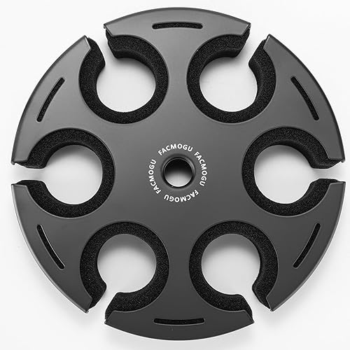 Miniatura 8 de Facmogu Soporte para micrófonos múltiples, soporte de aluminio para micrófono con capacidad para hasta 6 micrófonos para organizador y pantalla,