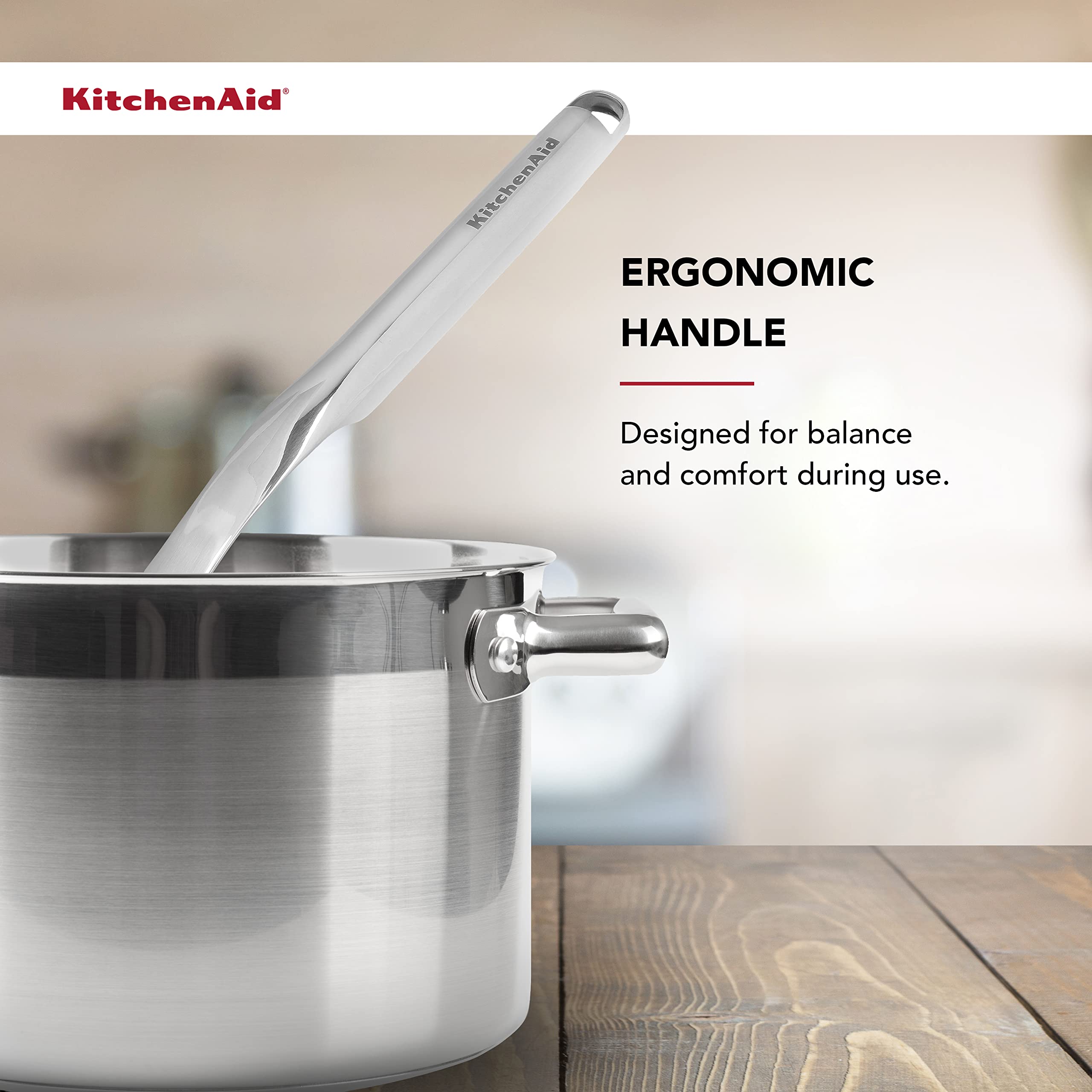 KitchenAid Premium Sieb mit Aufhängehaken, 35,6 cm, Edelstahl