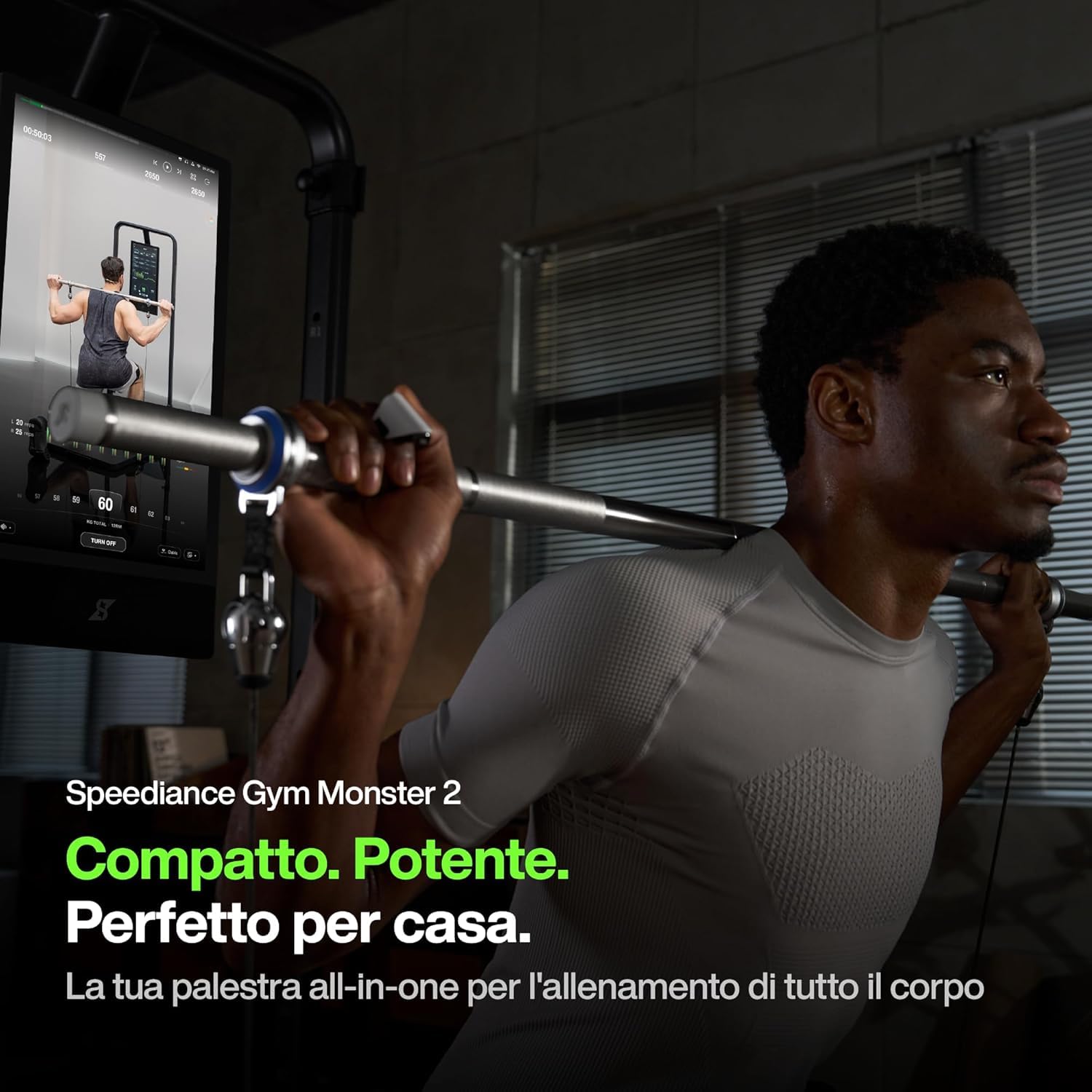 Speediance Gym Monster 2 Works Plus, Smart Home Gym, Upgraded AI-Powered Home Training Machine, Multifunzionale, Attrezzature per il fitness, All-In-One Training Station