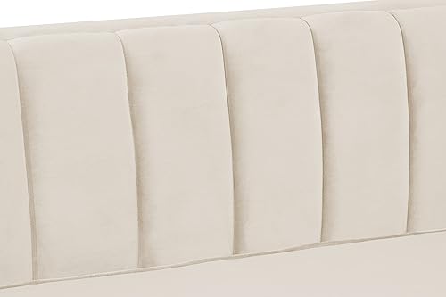 Miniatura 7 de Morden Fort Silla decorativa de terciopelo, sofá biplaza contemporáneo, asiento de cine en casa, brazo tapizado, moderno Chesterfield, sofá para